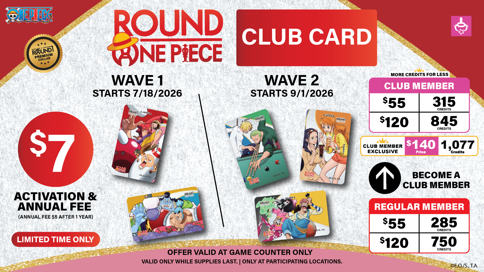 ONE PIECE x ROUND1 | Round1 USA